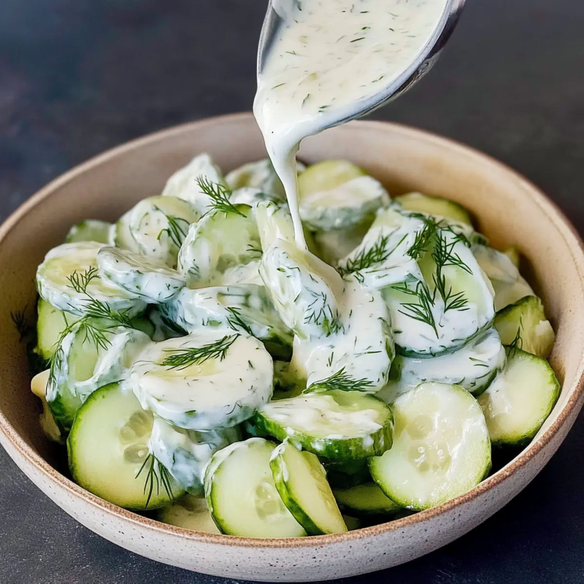 German Cucumber Yogurt Salad