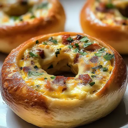 quiche stuffed bagels