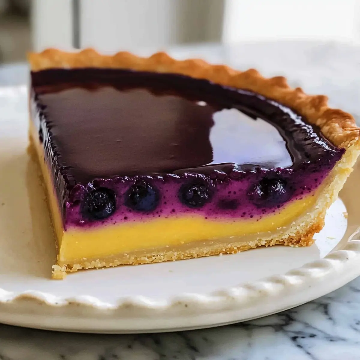 Mother's Day Blueberry–Lemon Curd Tart