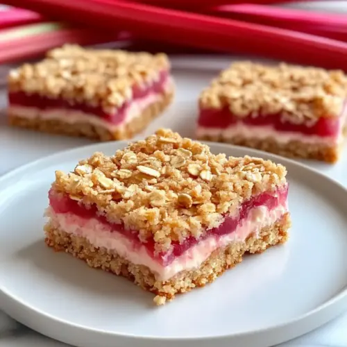 Rhubarb Cream Cheese Bars