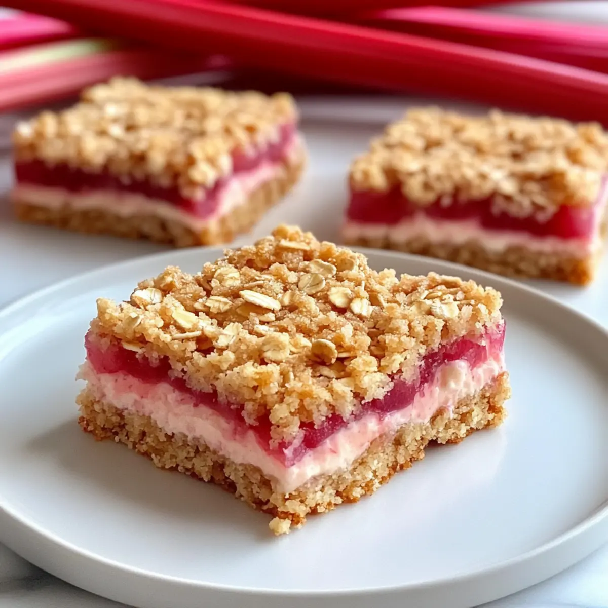 Rhubarb Cream Cheese Bars