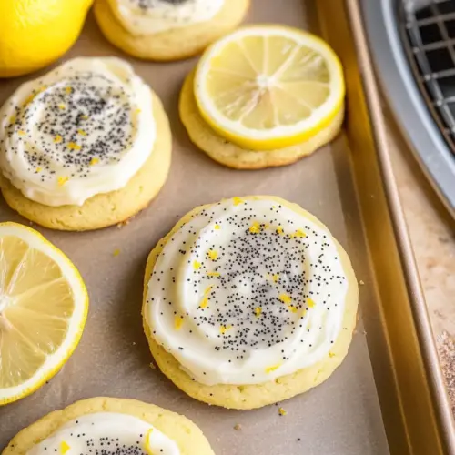 Lemon Poppy Seed Cheesecake Cookies