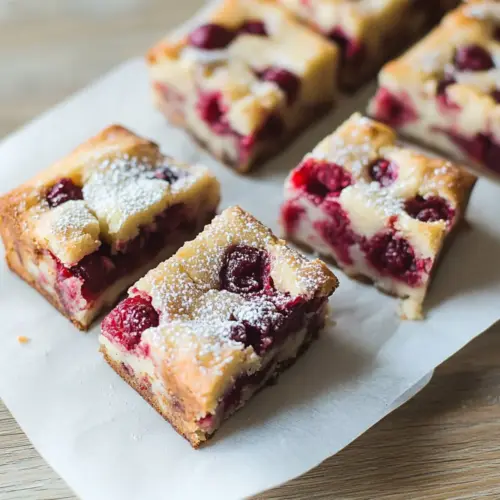 Raspberry White Chocolate Brownies