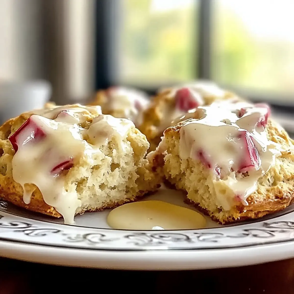 Rhubarb Scones