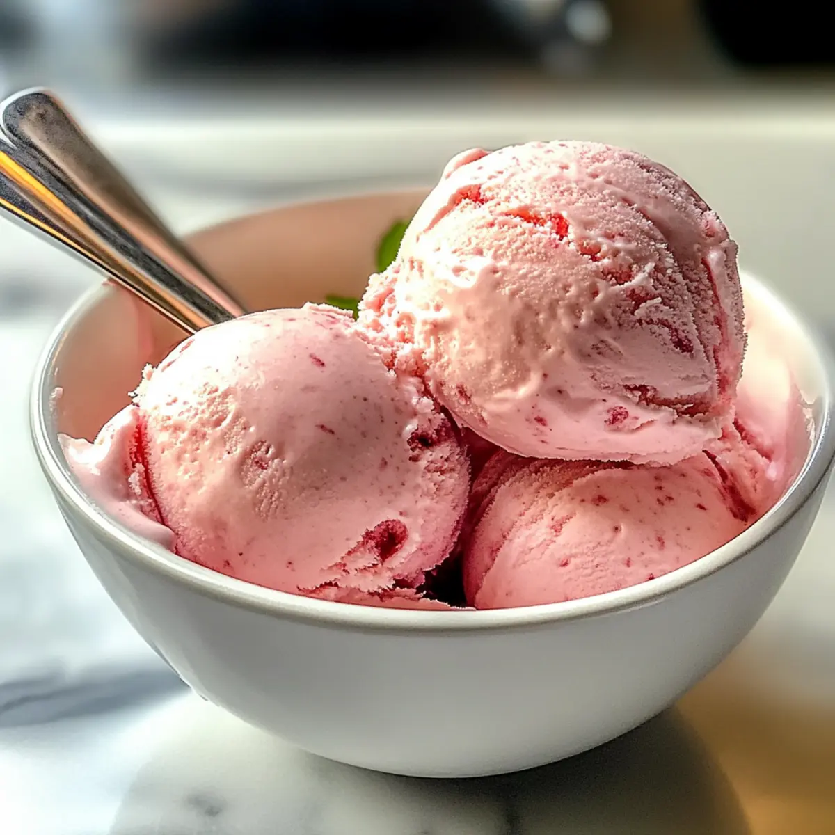 Rhubarb Ice Cream