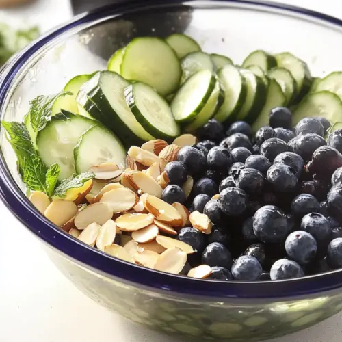 Cucumber Blueberry Salad