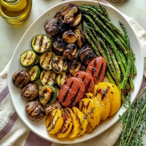 Garlic Grilled Vegetables with Asparagus