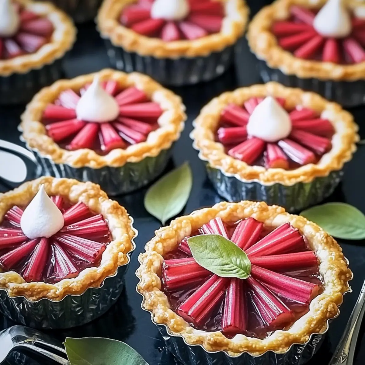 Super Easy Rhubarb Tarts