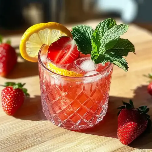 Springtime Strawberry Sipper Mocktail