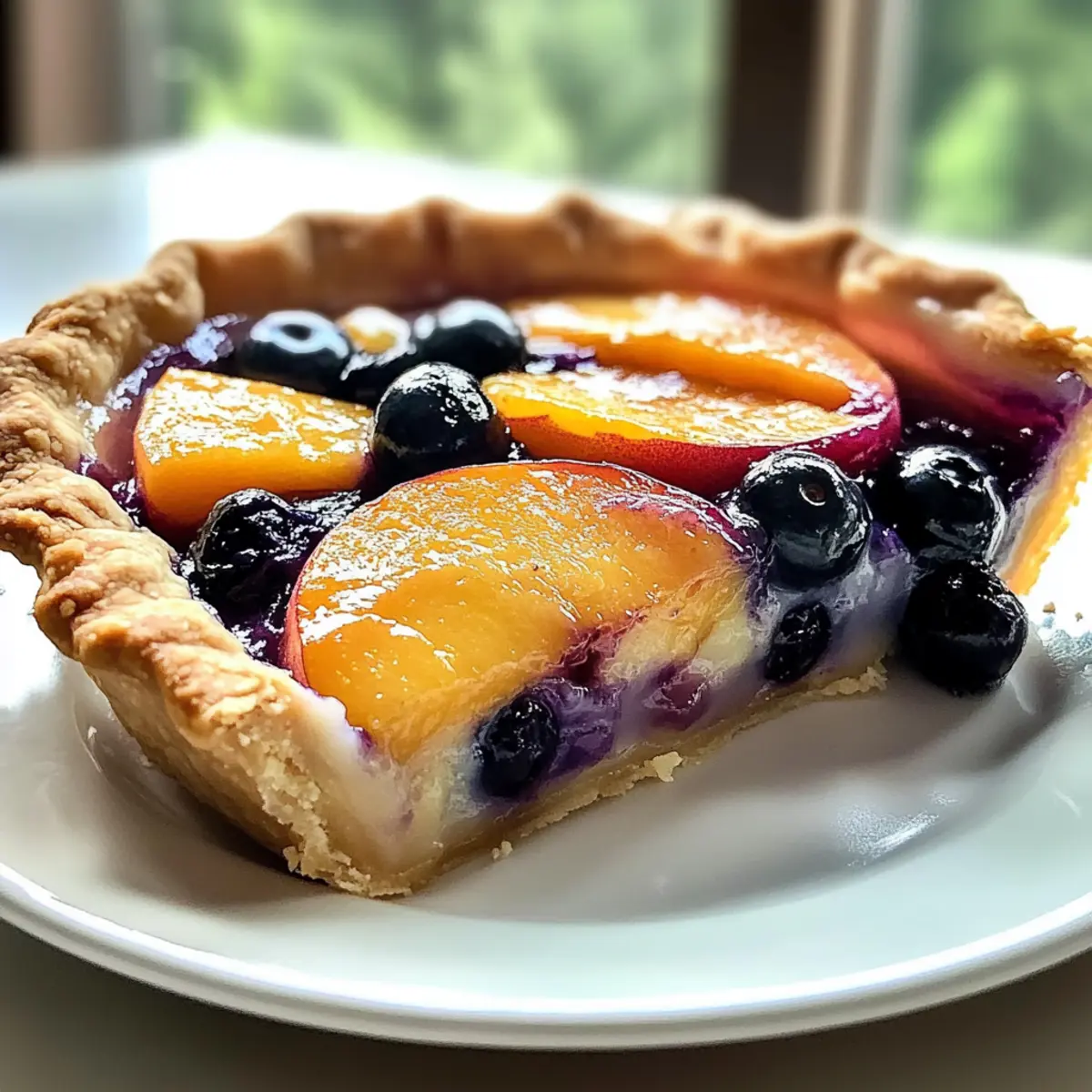 Peach Blueberry Pie