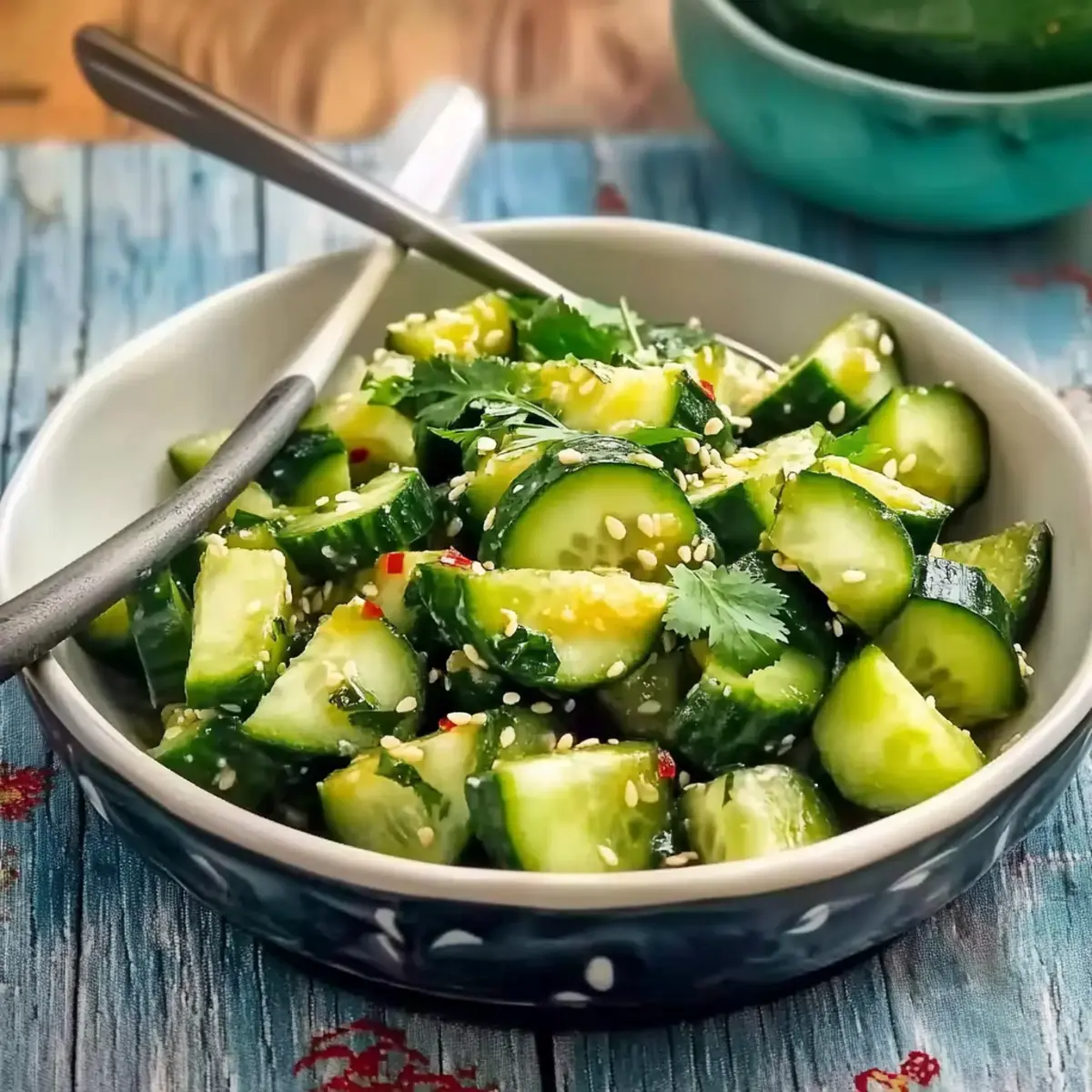 Smashed Cucumber Salad