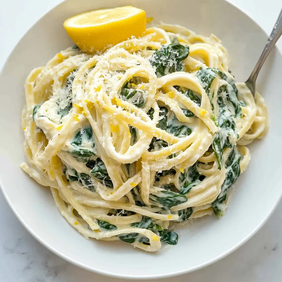 EASY LEMON RICOTTA PASTA & SPINACH