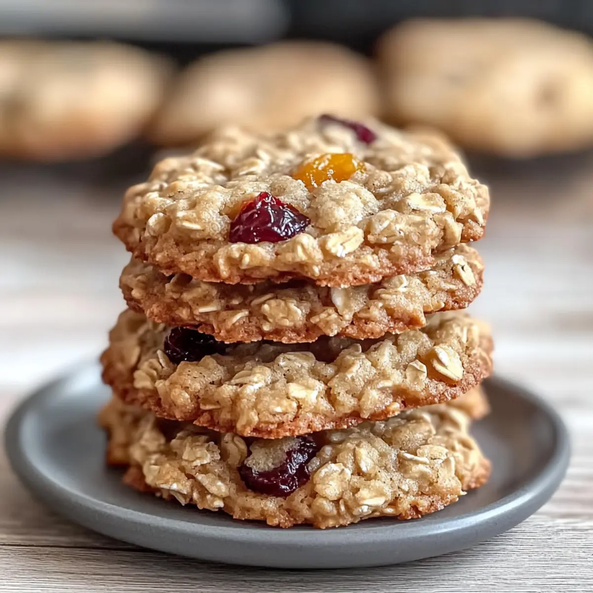 Cranberry Apricot Oatmeal Cookies