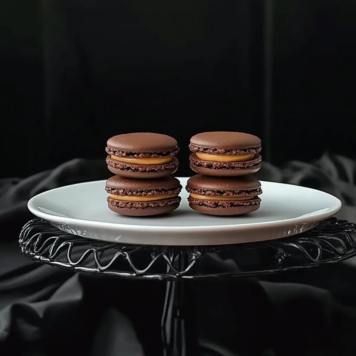 Chocolate & Orange Italian Macarons