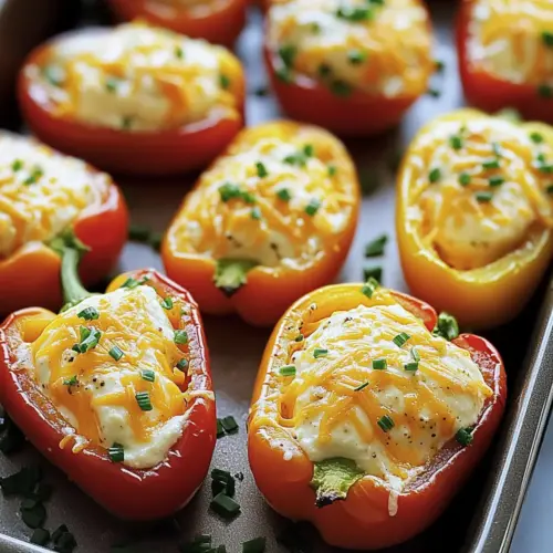 Cream Cheese Stuffed Mini Peppers