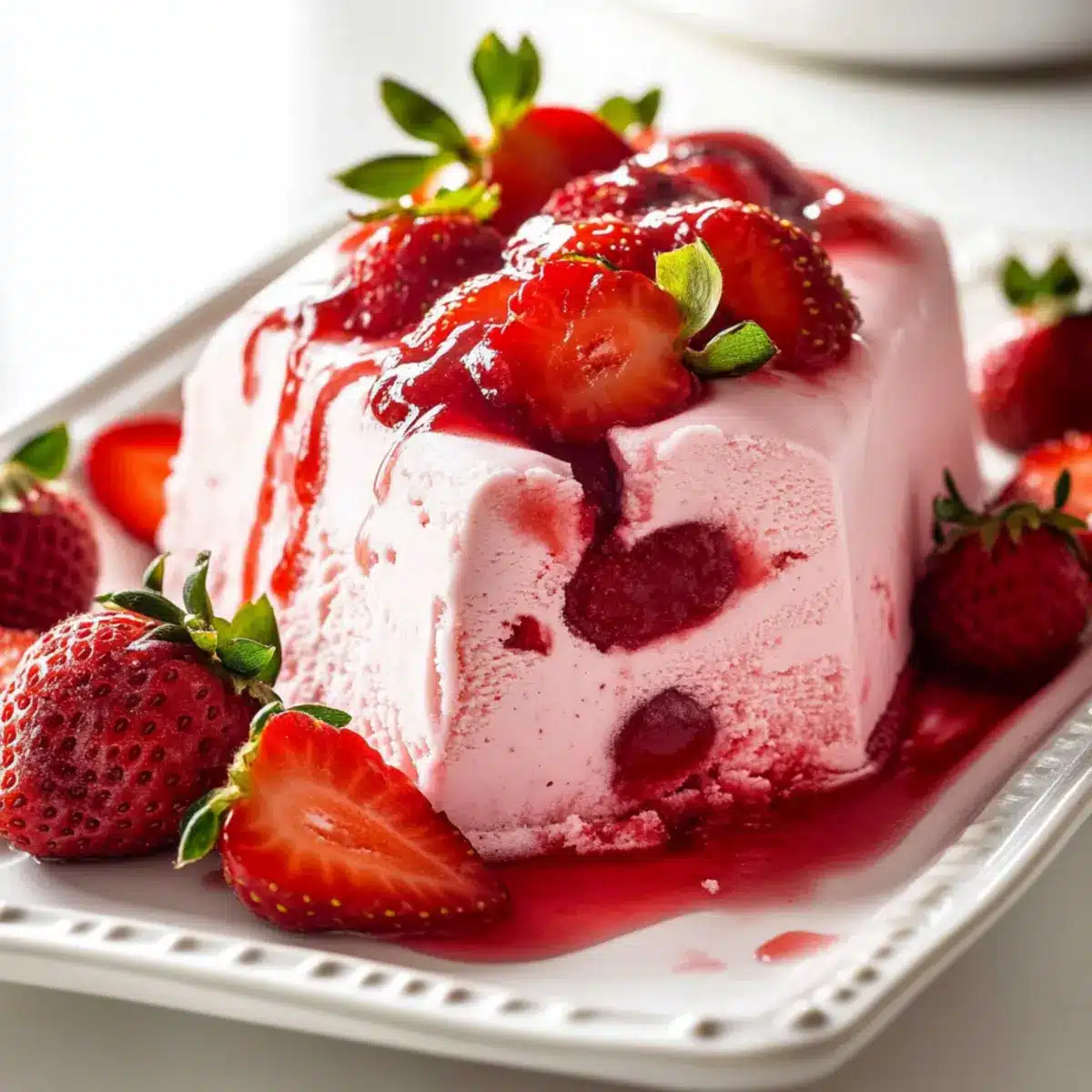 Triple Strawberry Semifreddo