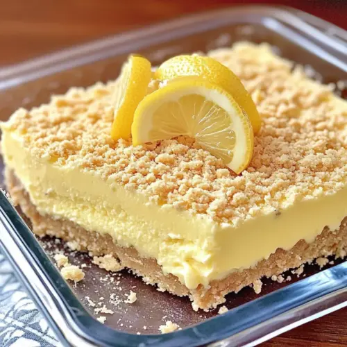 Frozen Lemon Dessert