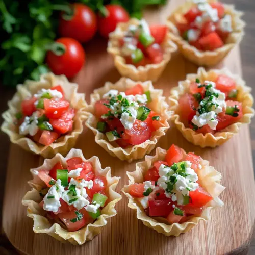 Feta Dip Phyllo Cups