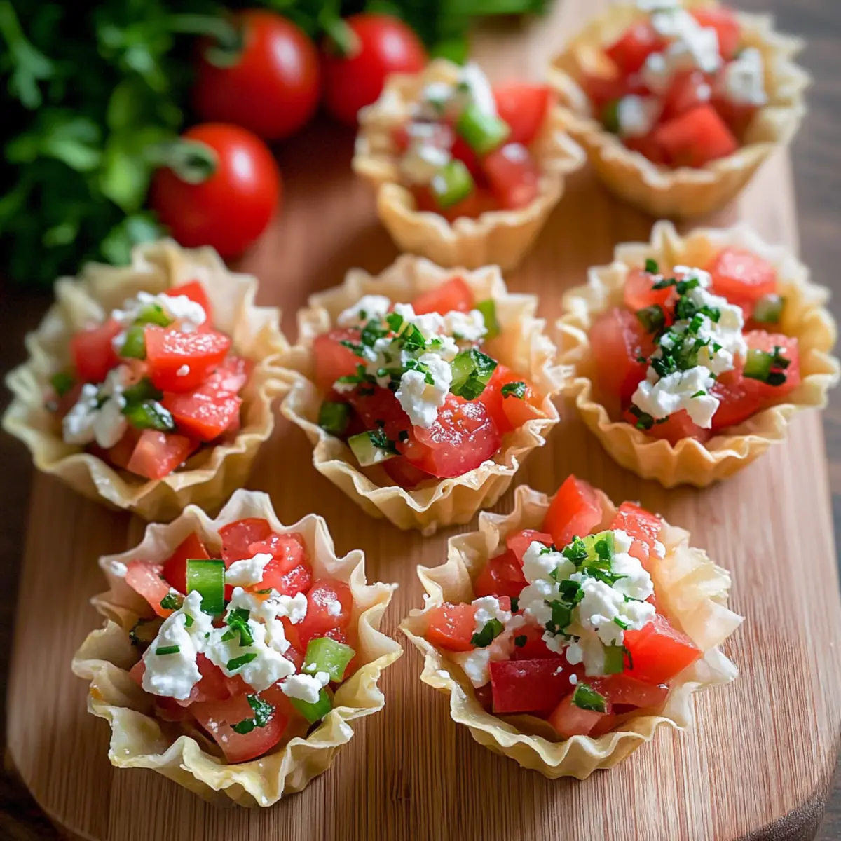Feta Dip Phyllo Cups