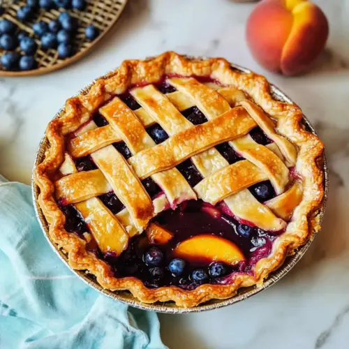 mothers day Homemade Peach Blueberry Pie