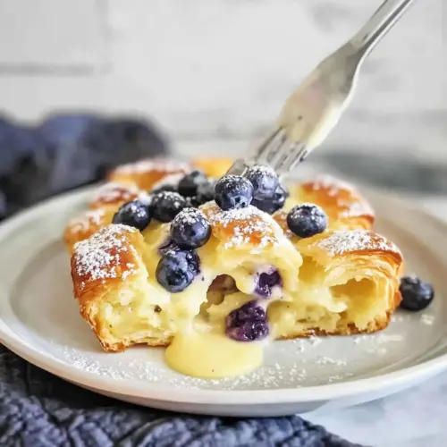 Blueberry Croissant Bake