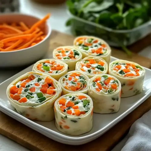 Vegetable Tortilla Roll Ups Picnic Idea