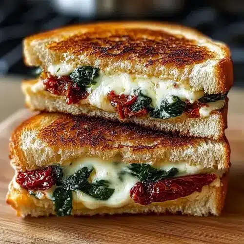 picnic idea Sun-Dried Tomato, Spinach, and Ricotta Grilled Cheese