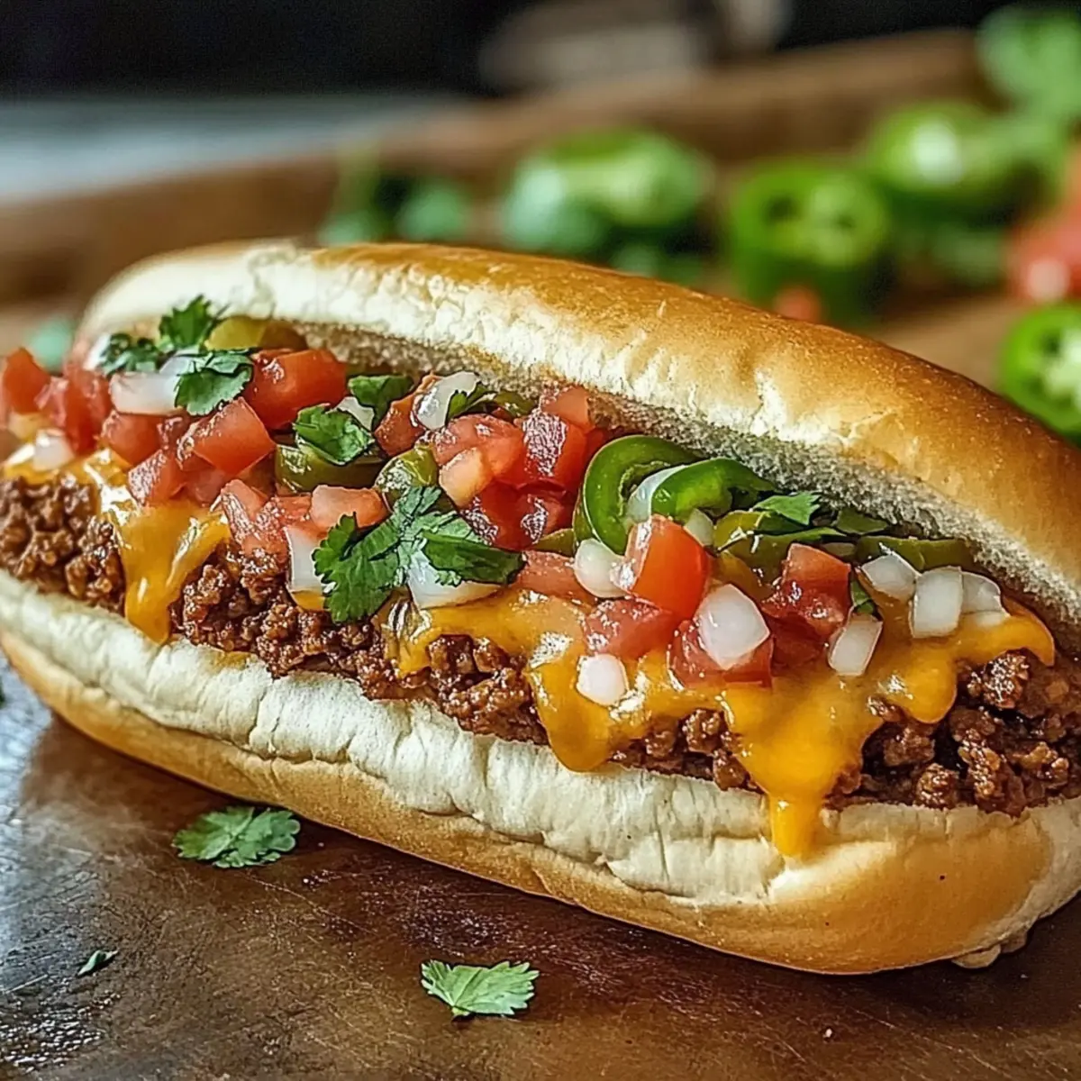 Mexican Chopped Cheese Sandwich