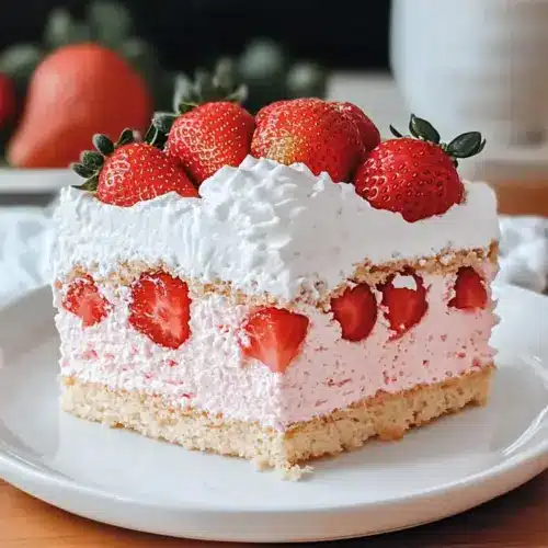 mothers day Strawberry Cloud Cake