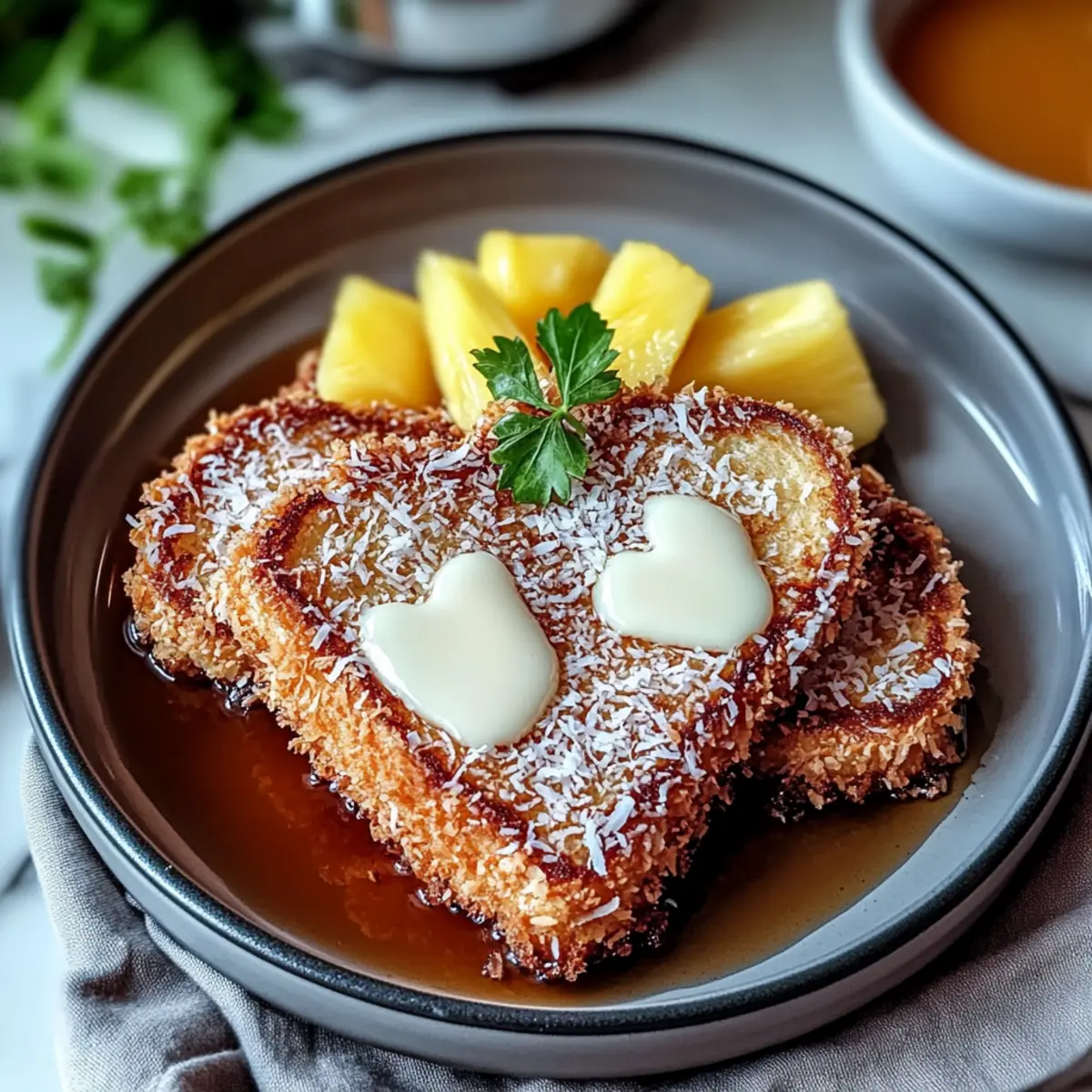 Coconut Crusted French Toast