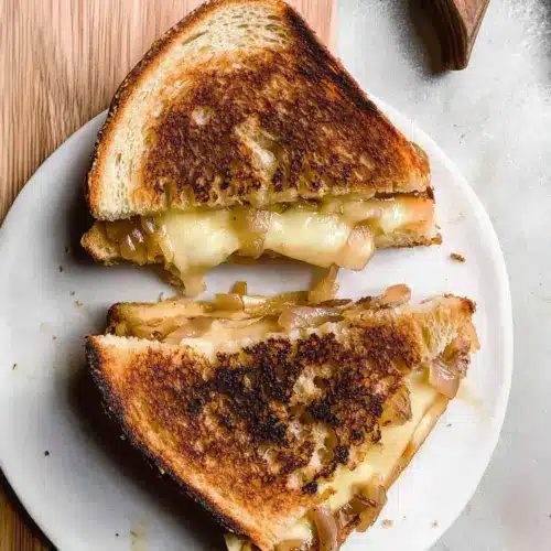 Caramelized Onion & Apple Grilled Cheese Sandwich