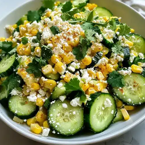 Street Corn Cucumber Salad