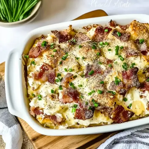 Everything Bagel Make Ahead Breakfast Casserole