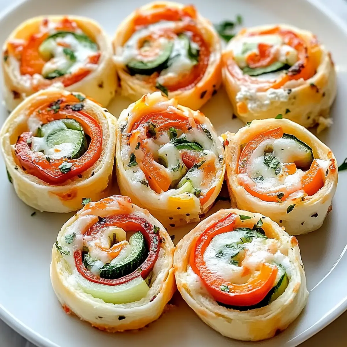 Veggie Pizza Pinwheels