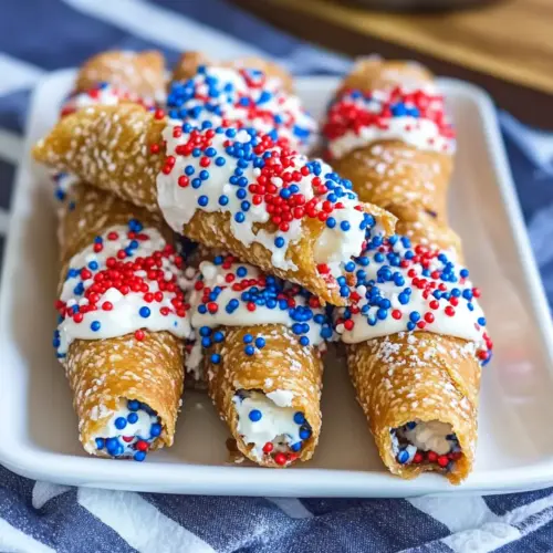 Red White and Blue Cannoli