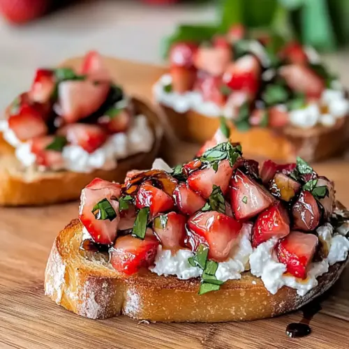 Strawberry Ricotta Bruschetta
