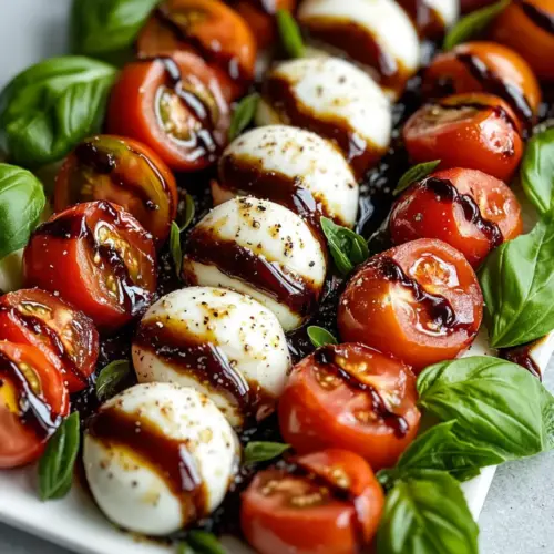 American Flag Caprese Salad Platter