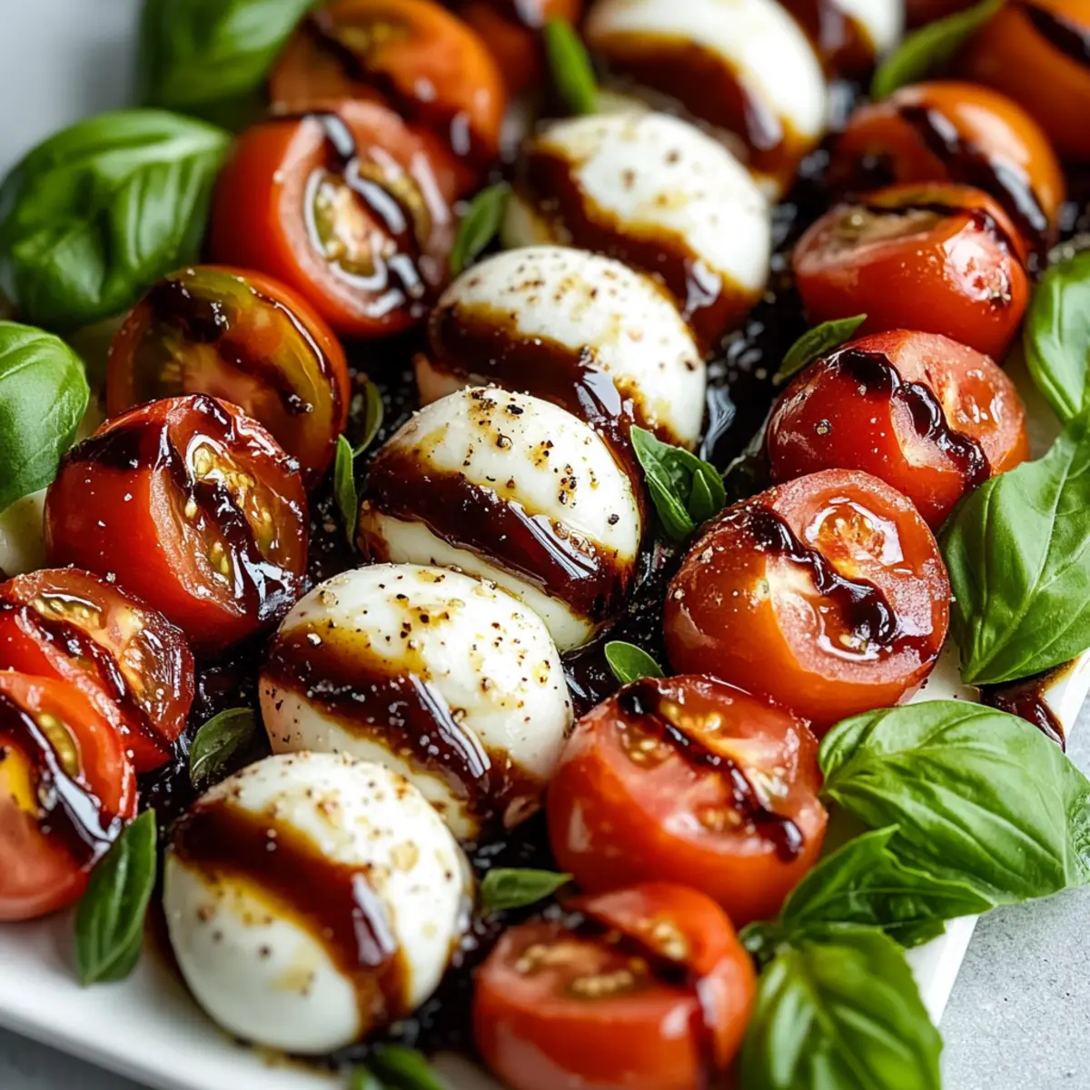 American Flag Caprese Salad Platter