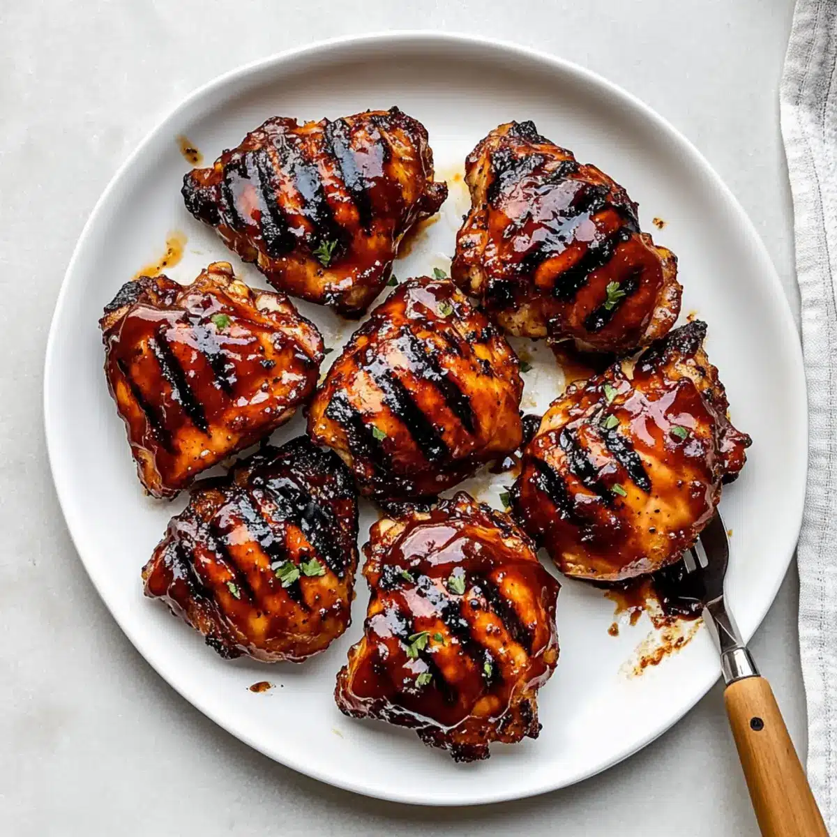 BBQ Boneless Chicken Thighs