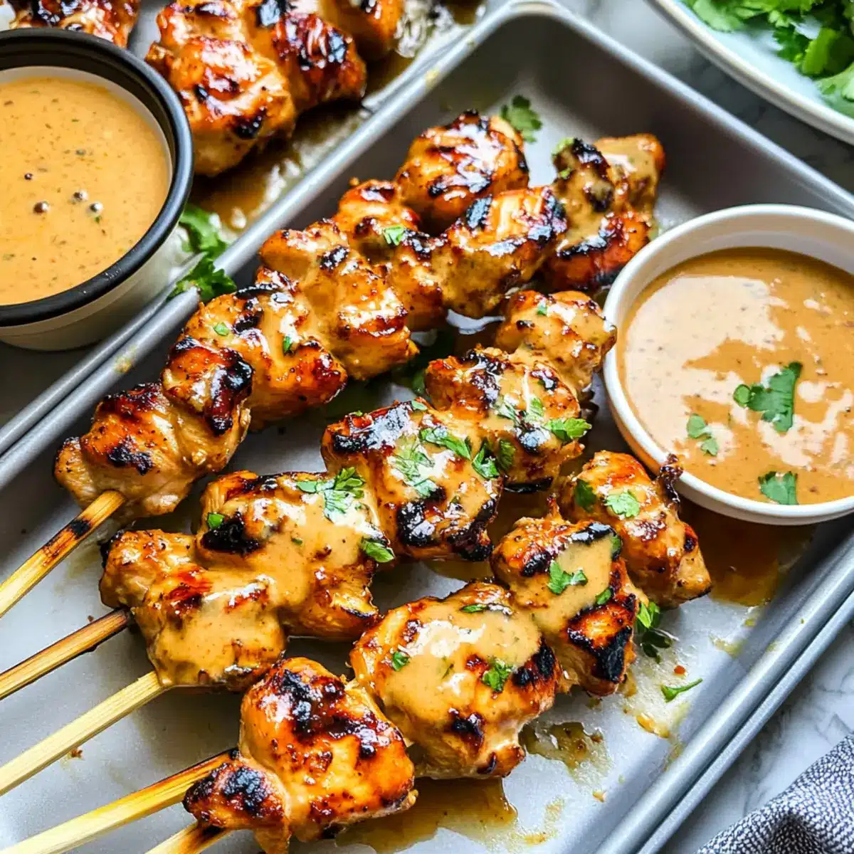 Bang Bang Chicken Skewers