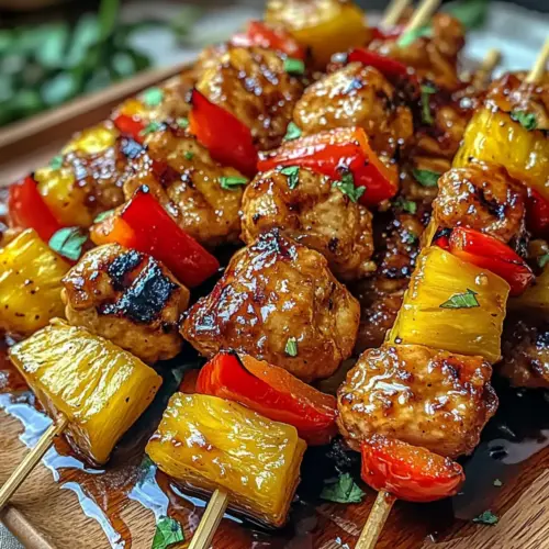 Hawaiian Chicken Skewers
