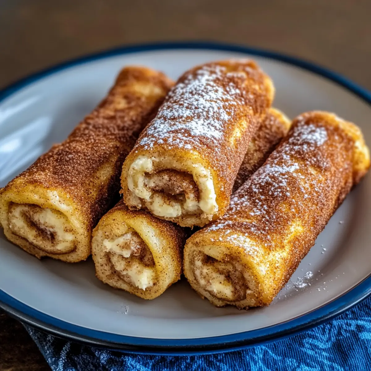 Cinnamon Sugar French Toast Roll-Ups