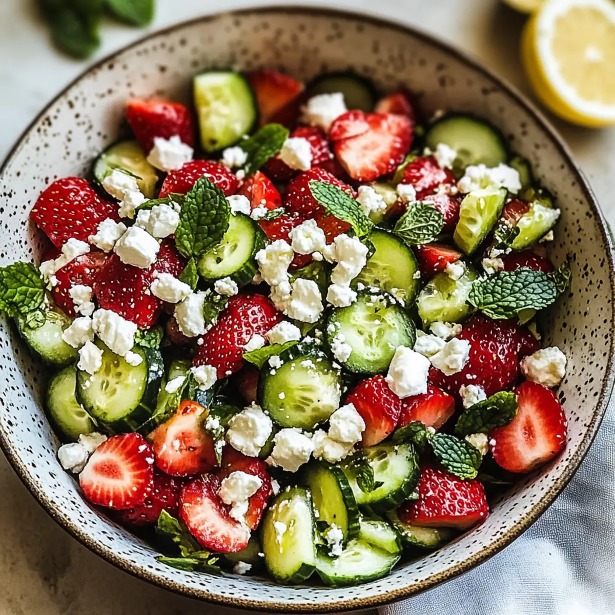 Strawberry Cucumber Salad