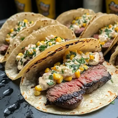 Steak Elote Tacos