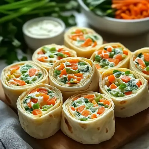 Vegetable Tortilla Roll Ups