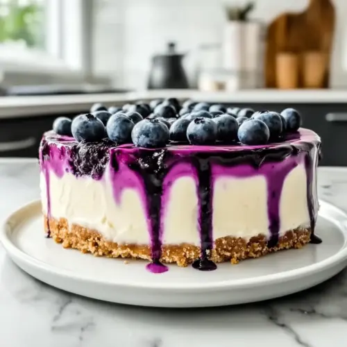 No-Bake Blueberry Cheesecake