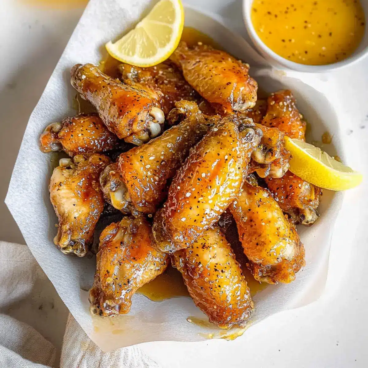 Honey Lemon Pepper Wings