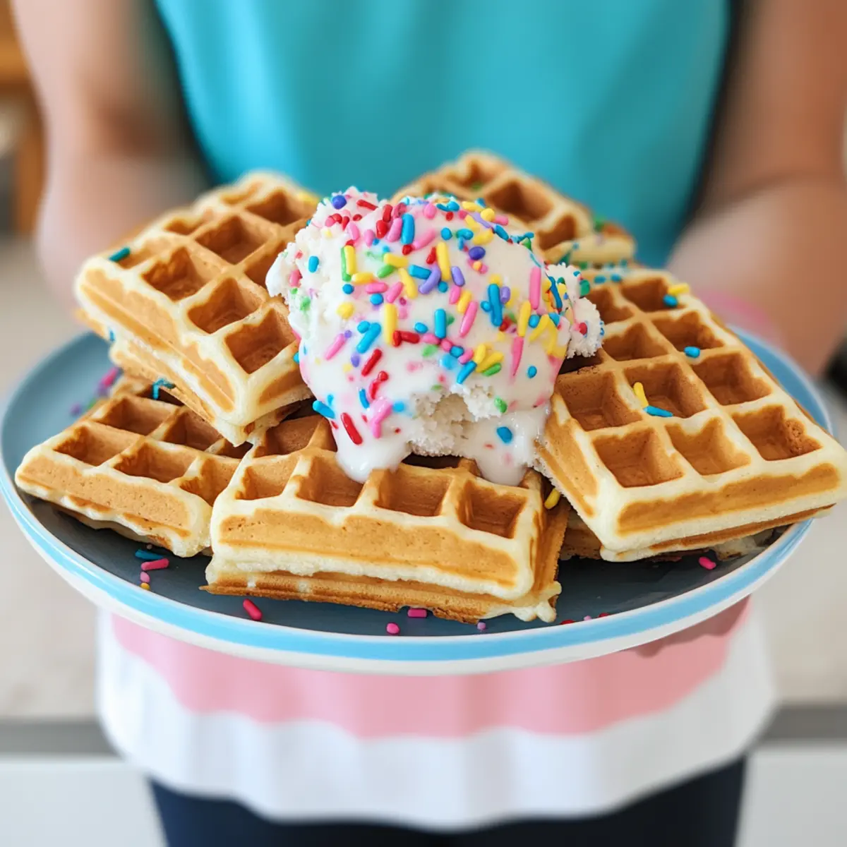 Semi-Homemade Waffle Ice Cream Sandwiches