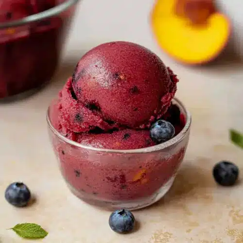 Blueberry Peach Sorbet