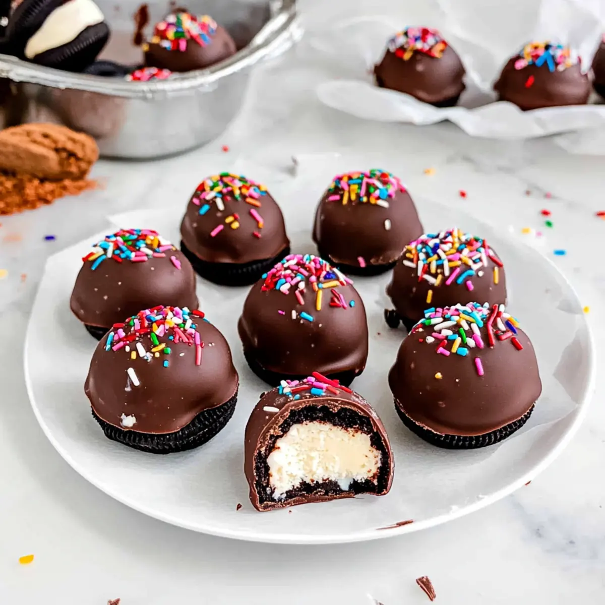 Chocolate-Covered Ice Cream Bites